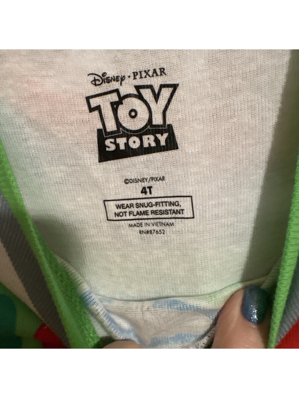 Disney Pixar Toy Story Boys 4T 4-Piece Pajama Set Buzz Lightyear Woody NWT - Picture 6 of 6